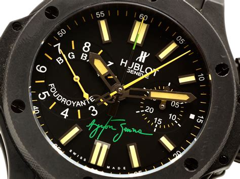 hublot ayrton senna big bang black green|Hublot Big Bang Ayrton Senna Limited Edition .